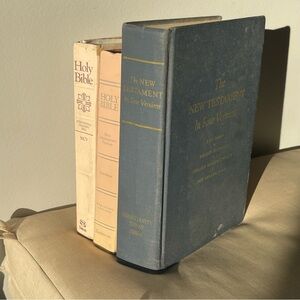 Set of Three Bibles Religious Books
